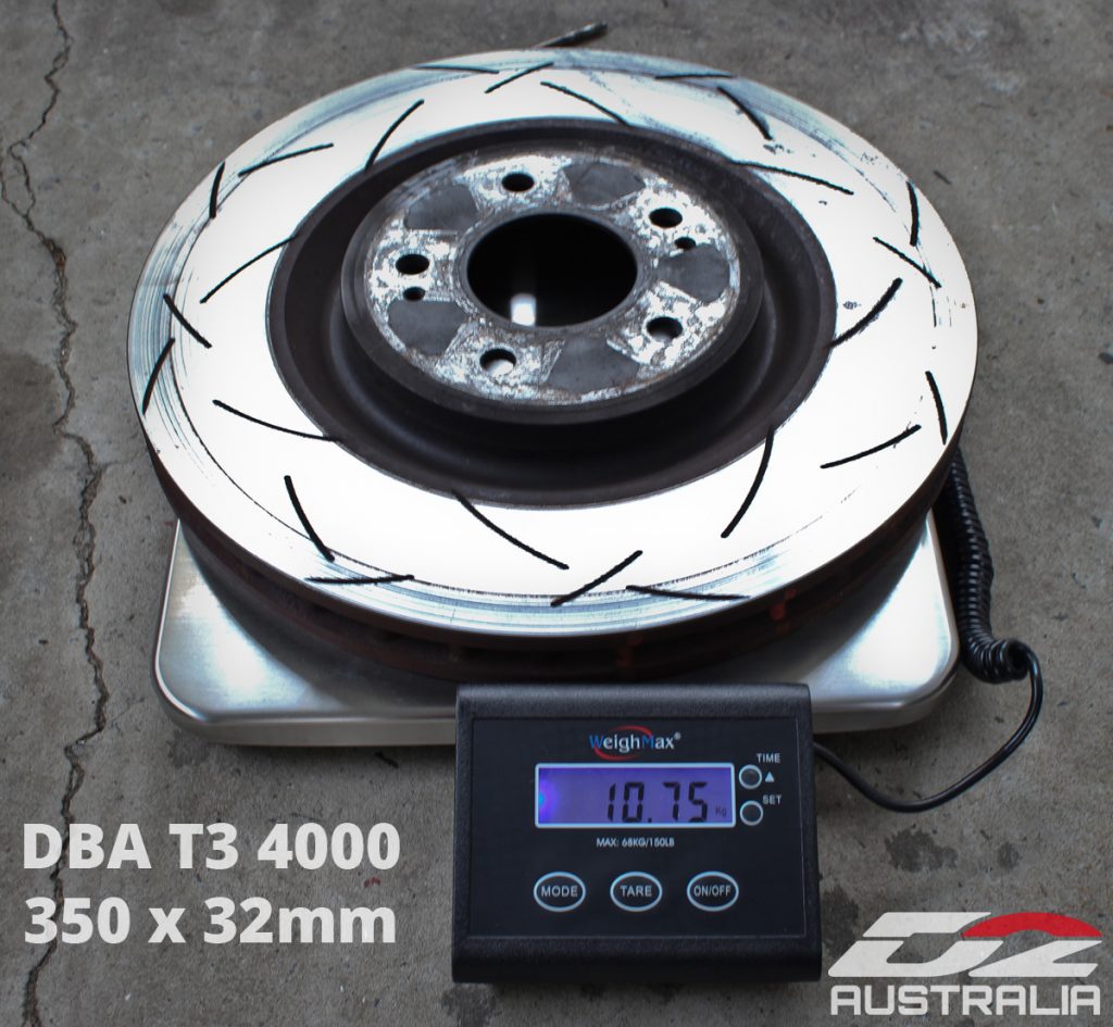 Evo X DBA T3 4000 rotor weight