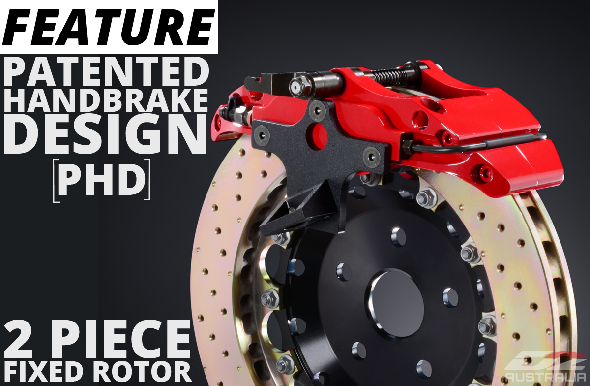 D2 Australia Patented Handbrake design rear brake caliper